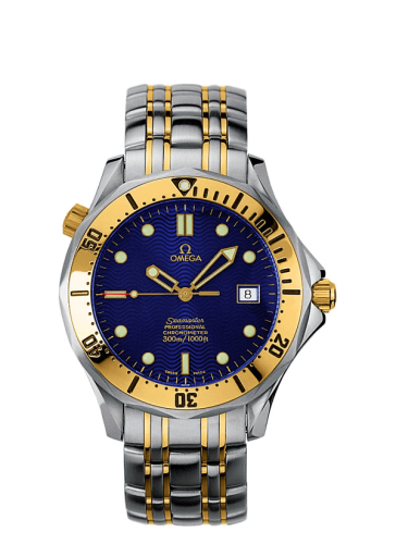 Omega Seamaster Diver 300M Automatic 41 Stainless Steel / Yellow Gold / Blue / Bracelet
